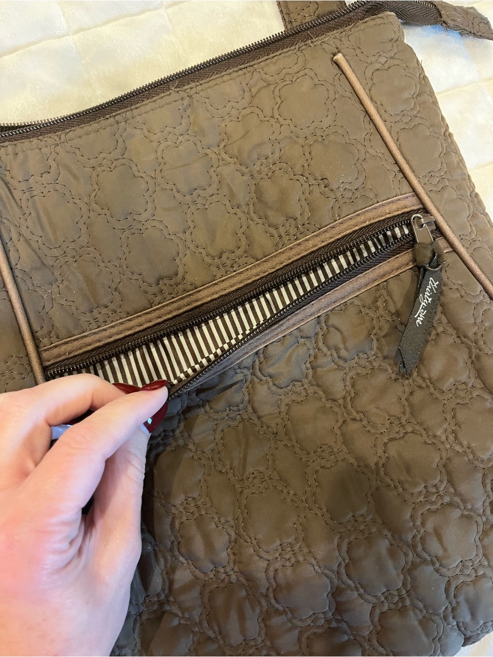thirty-one Quilted Crossbody Bag - Brown